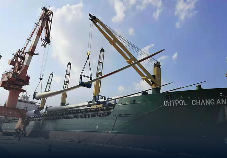 Aseguramiento de la exportación de equipos de energía eólica marina a Taranto, Italia
