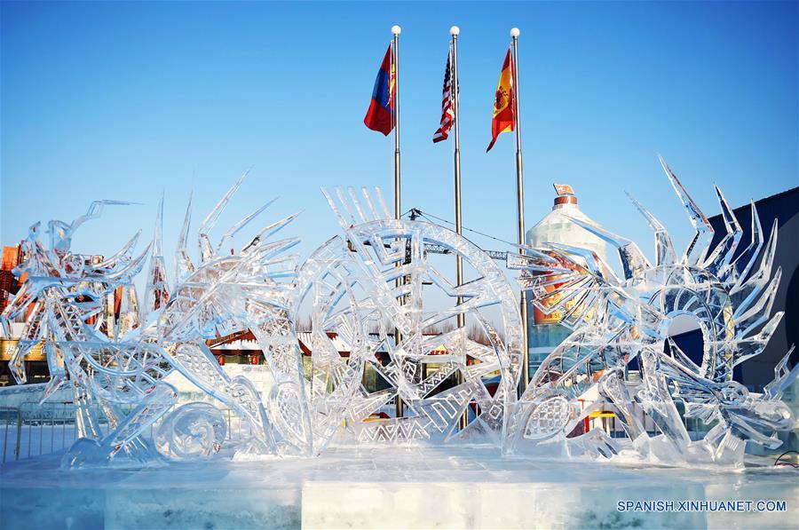 El 7 Concurso Internacional de Escultura de Hielo de Harbin