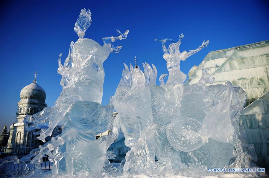 El 7 Concurso Internacional de Escultura de Hielo de Harbin