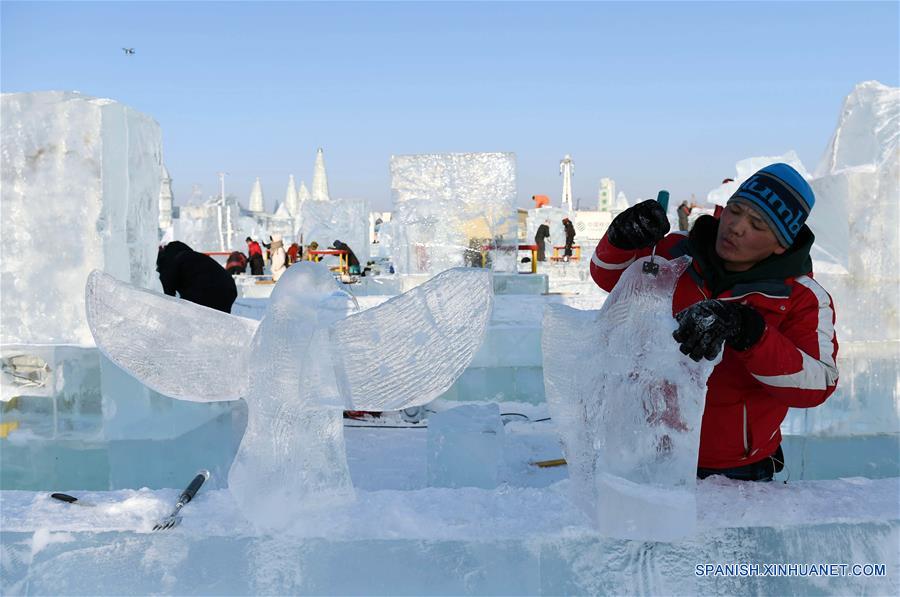 El 32 Concurso Internacional de Escultura de Hielo de Harbin