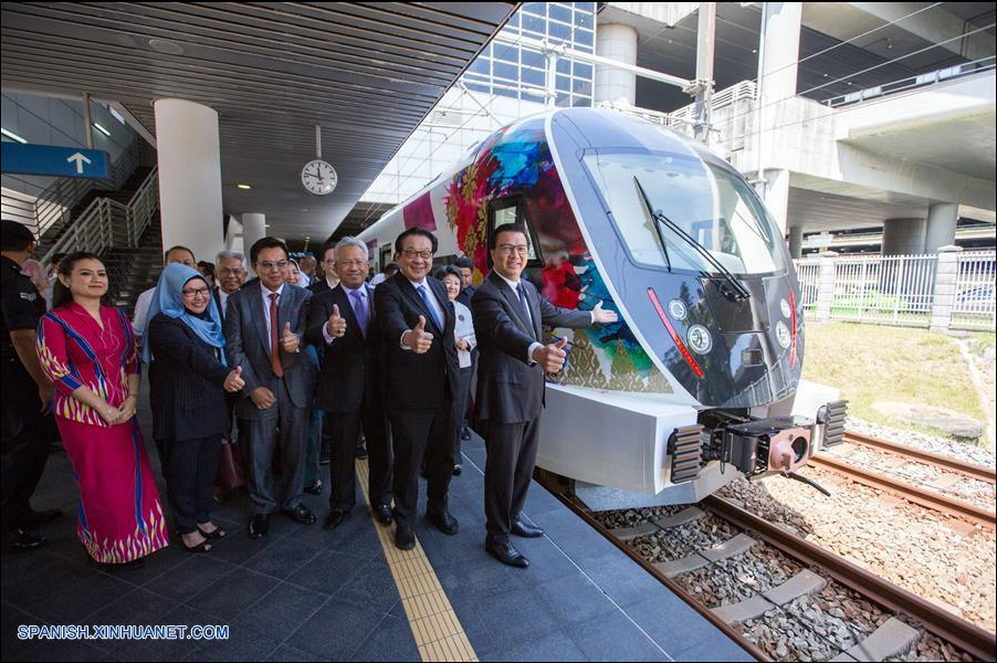 Nuevo tren que será usado para servicio de enlace de Aeropuerto Internacional Kuala Lumpur