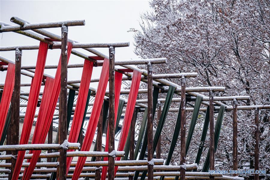 Impresionante paisaje de la nieve en China