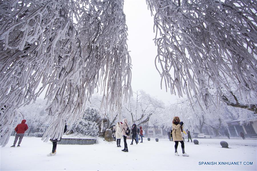 Impresionante paisaje de la nieve en China