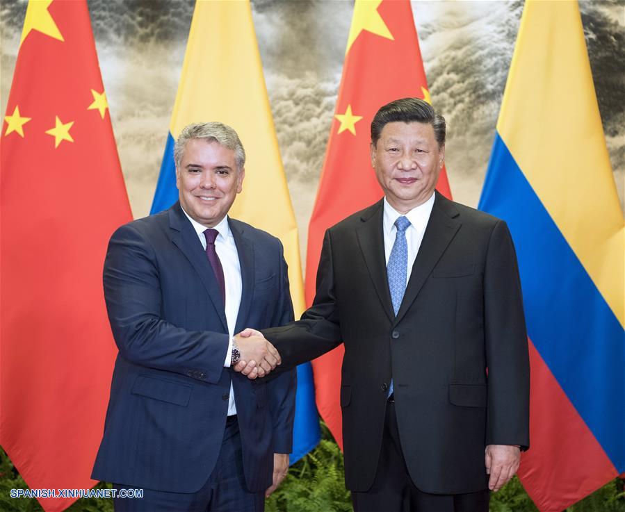Presidentes de China y Colombia prometen promover lazos