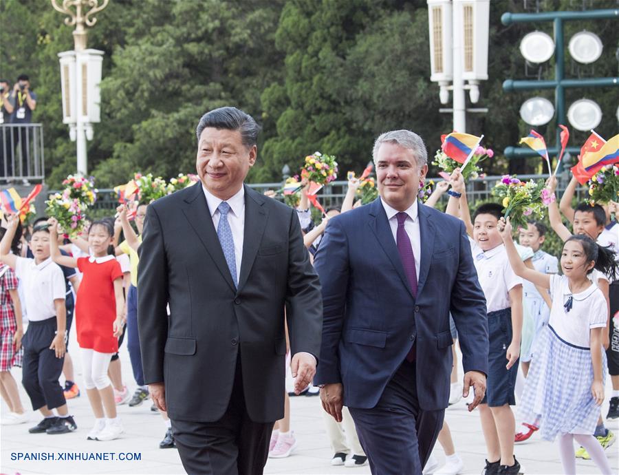 Presidentes de China y Colombia prometen promover lazos
