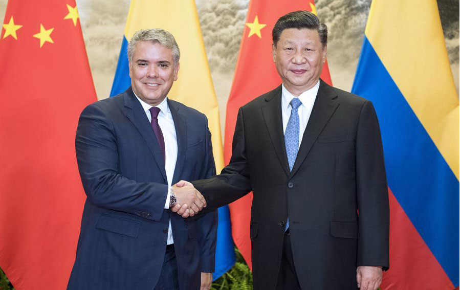 Presidentes de China y Colombia prometen promover lazos