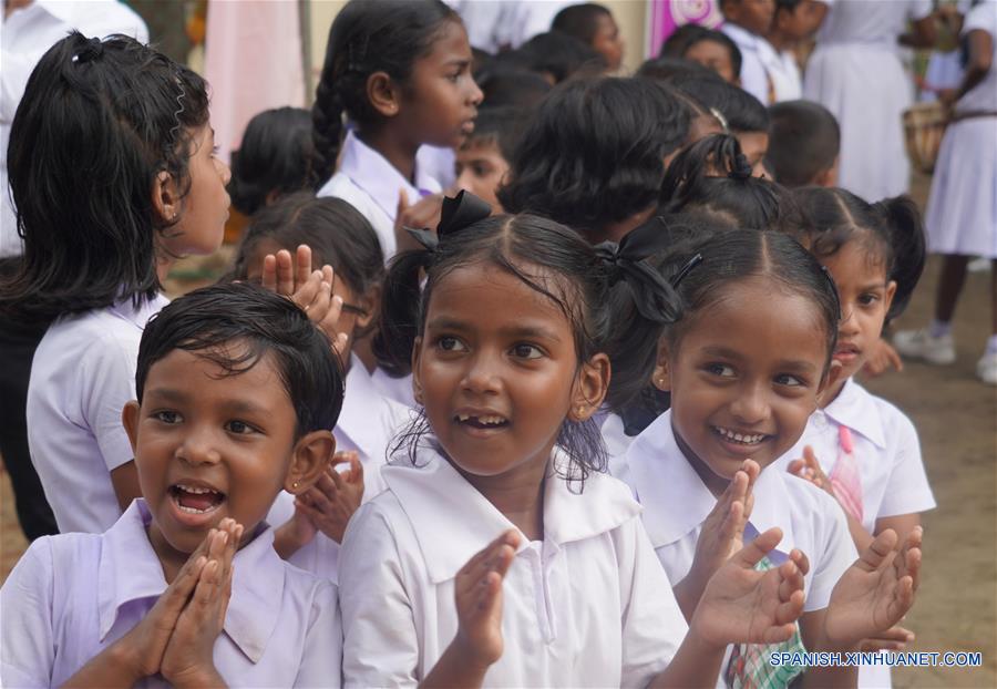 Edificio escolar construido gratuitamente por China en Sri Lanka