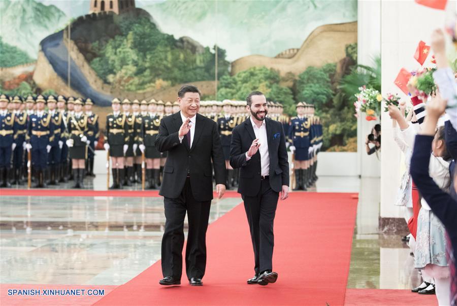 Xi pide elevar relaciones entre China y El Salvador a un nivel más alto