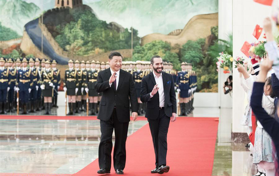 Xi pide elevar relaciones entre China y El Salvador a un nivel más alto