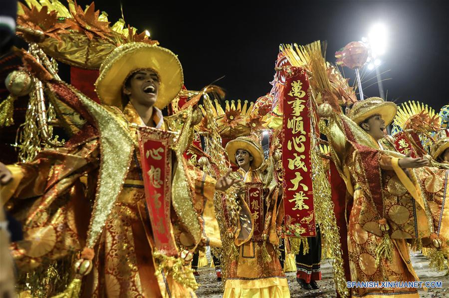 ESPECIAL: Ovacionan en carnaval de Brasil a desfile en homenaje a China