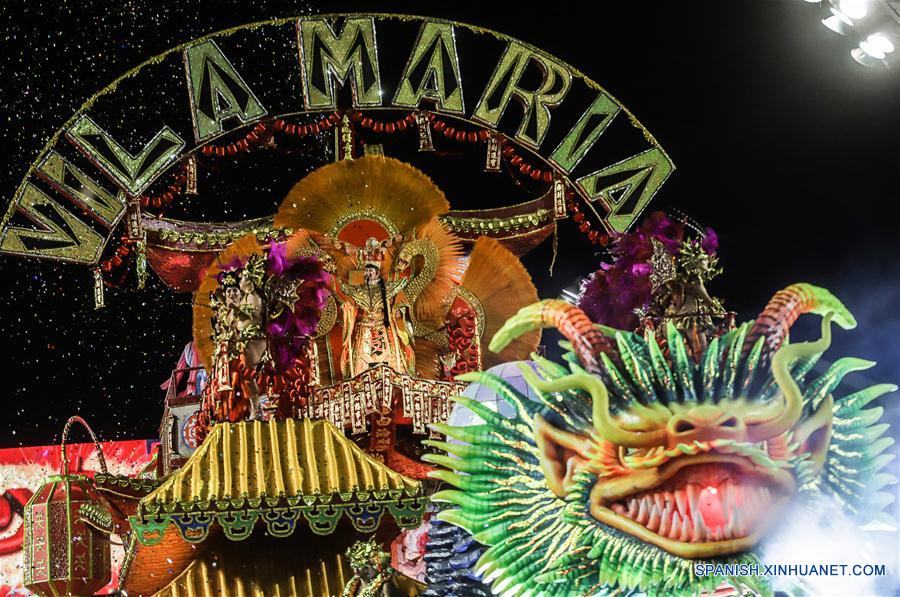 ESPECIAL: Ovacionan en carnaval de Brasil a desfile en homenaje a China