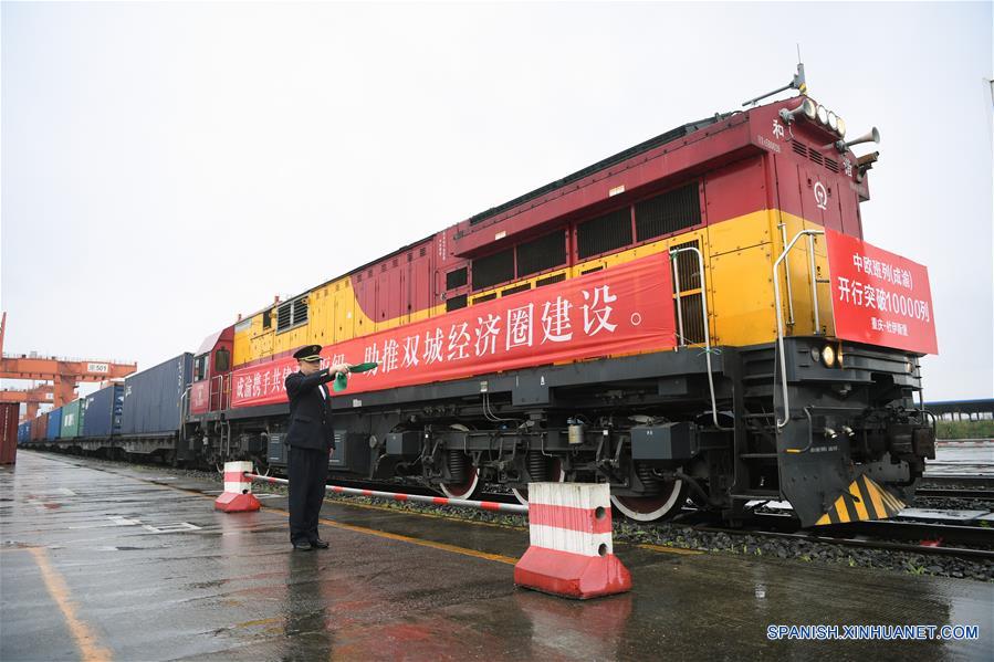 Viajes de trenes China-Europa desde Chengdu y Chongqing llegan a 10.000