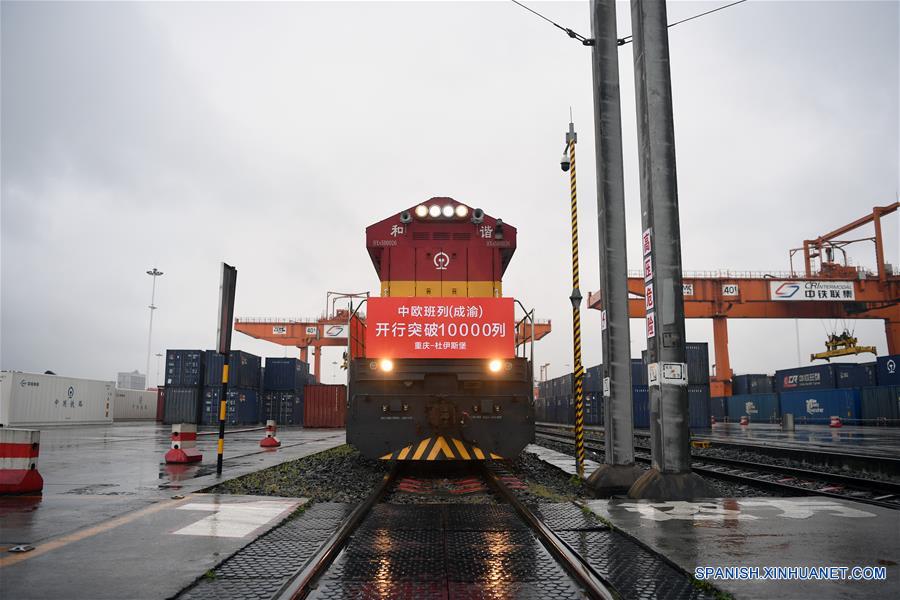 Viajes de trenes China-Europa desde Chengdu y Chongqing llegan a 10.000