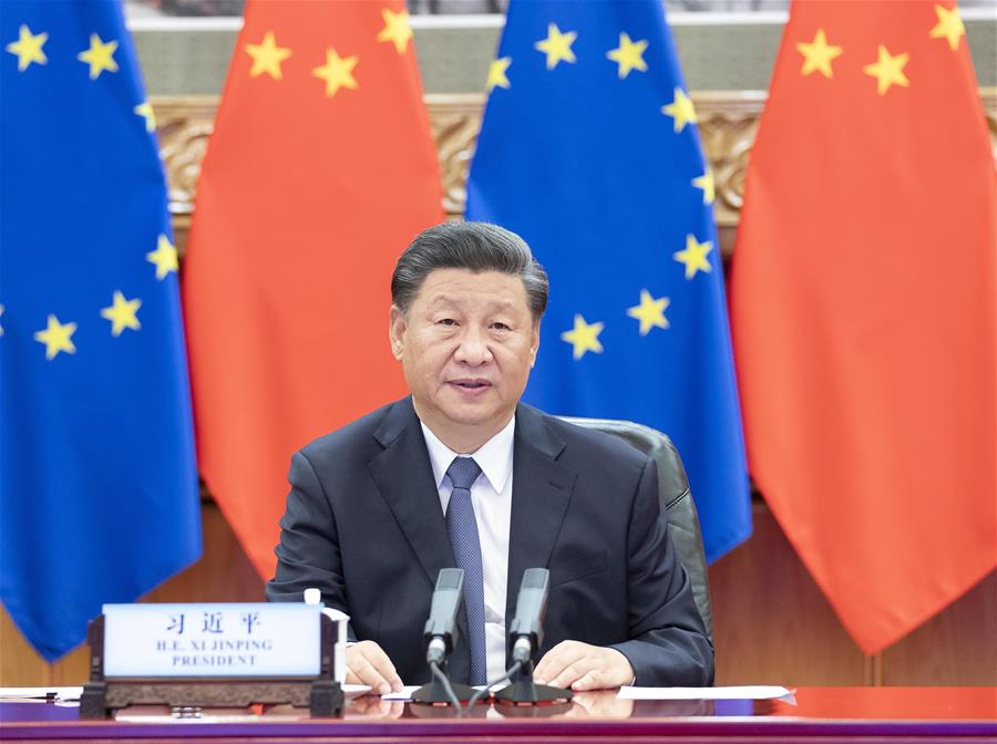 Xi copreside reunión de líderes China-Alemania-UE por videoenlace