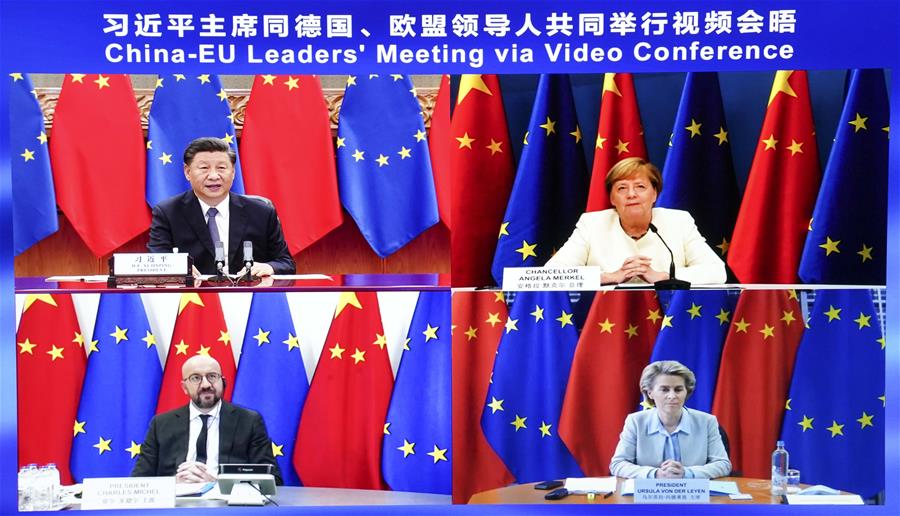 Xi copreside reunión de líderes China-Alemania-UE por videoenlace