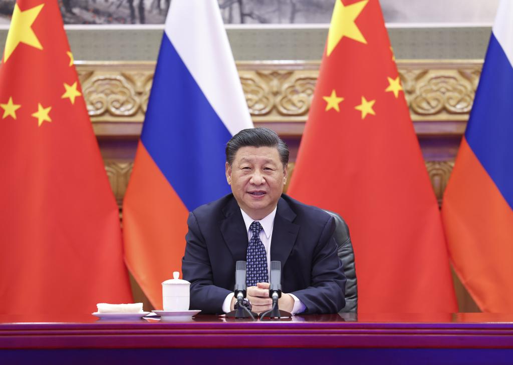 Xi y Putin presencian ceremonia de inicio de obras de proyecto de cooperación en energía nuclear vía enlace de video