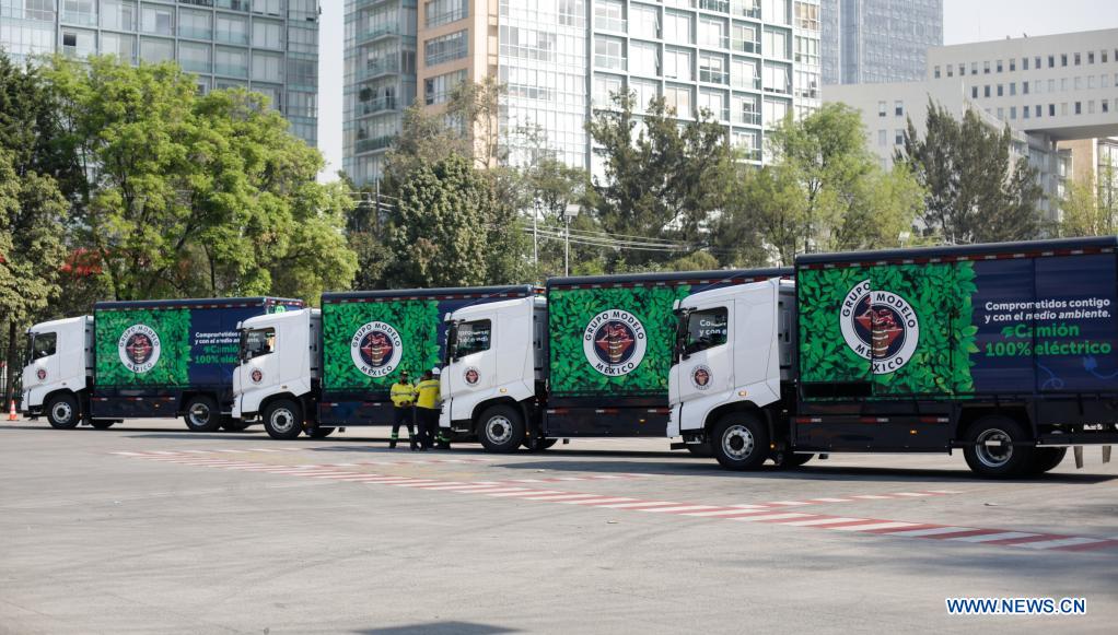 ESPECIAL: Flotilla de camiones eléctricos chinos impulsa cadena logística verde en capital de México