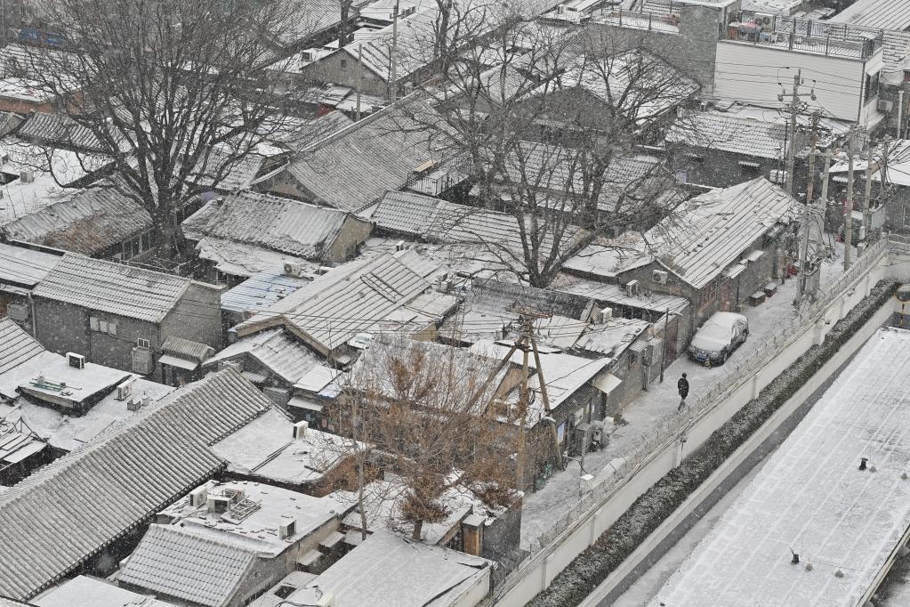 Paisaje nevado en Beijing