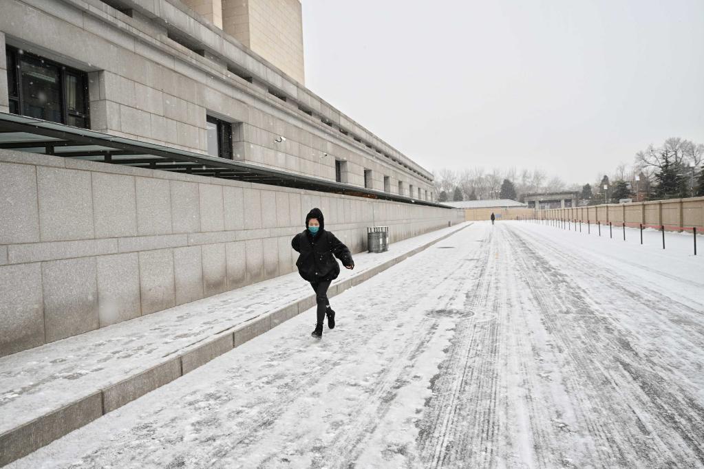 Paisaje nevado en Beijing