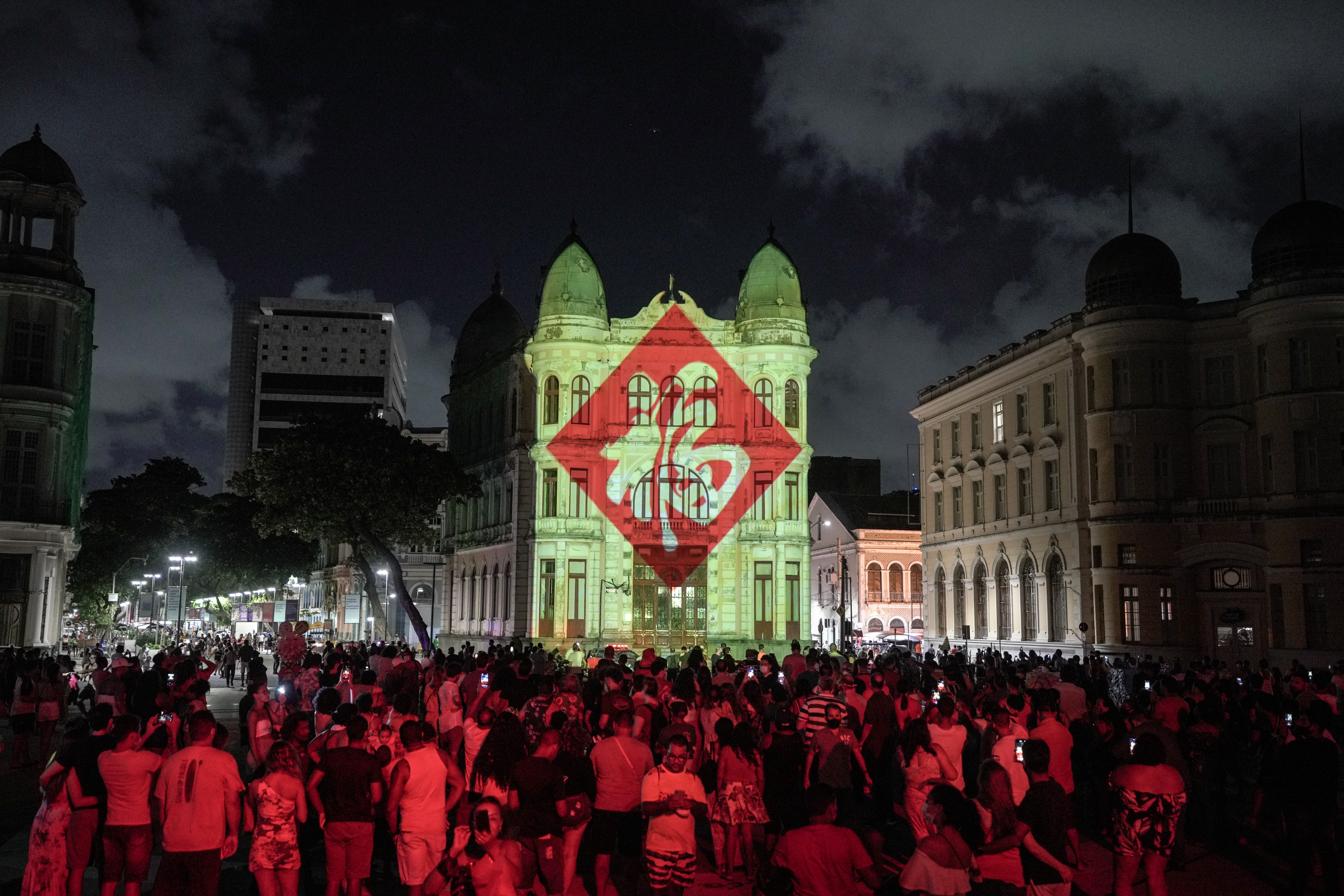 Brasil: Espectáculo de luces para celebrar el Año Nuevo Lunar chino y los Juegos Olímpicos de Invierno de Beijing 2022