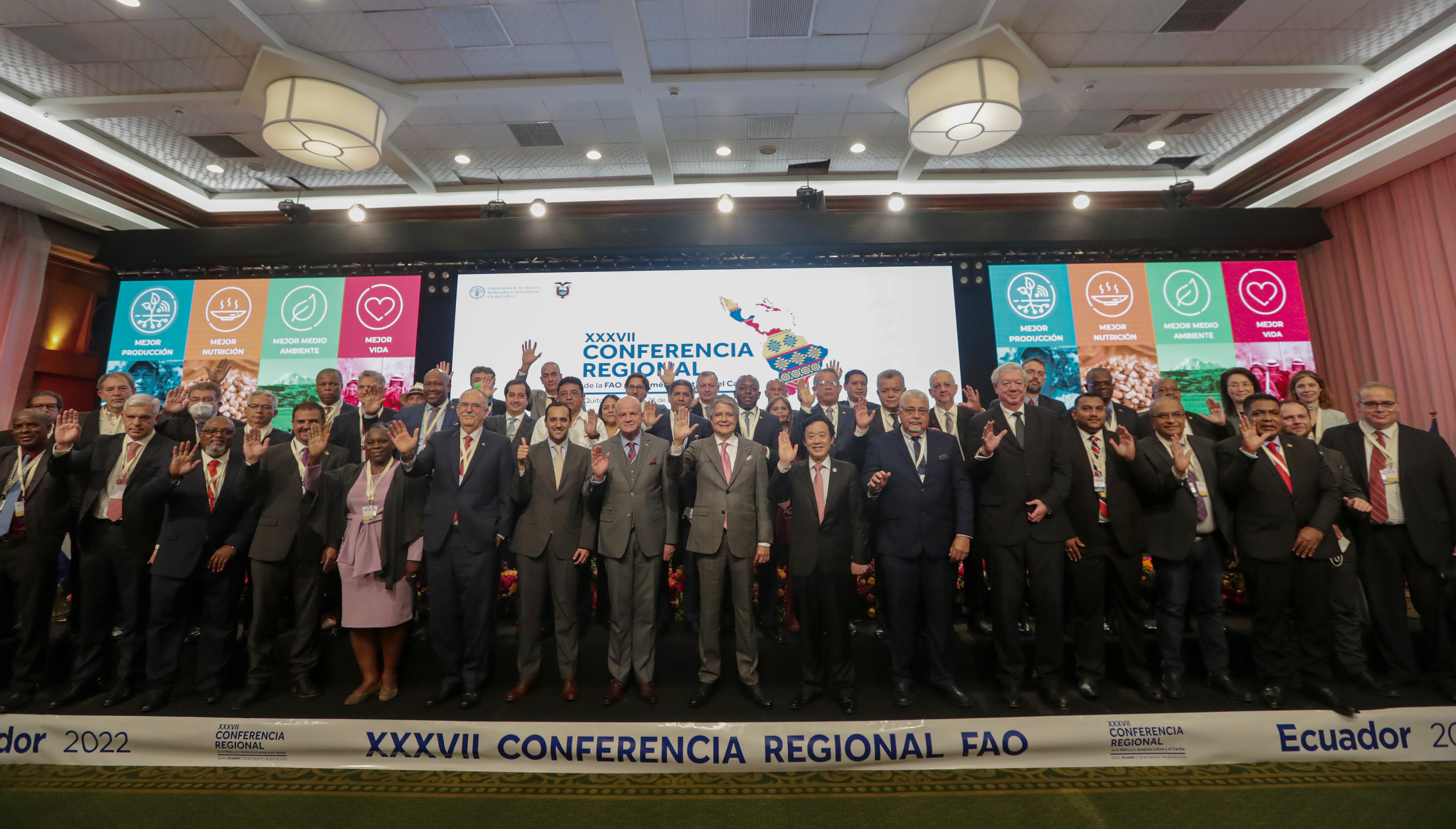 Presidente de Ecuador inaugura 37ª Conferencia de la FAO para América Latina y el Caribe