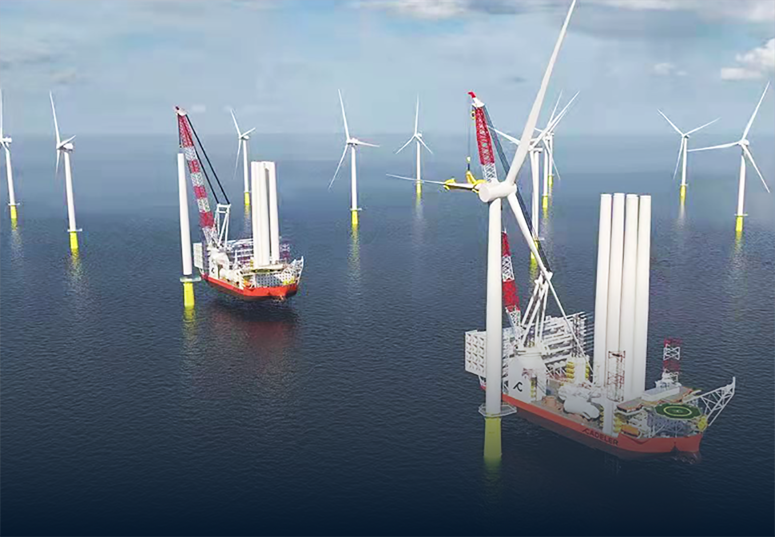 Apoyo a COSCO Shipping Heavy Industry para asegurar el proyecto de barco de instalación de energía eólica de alta gama de CADELER de Dinamarca