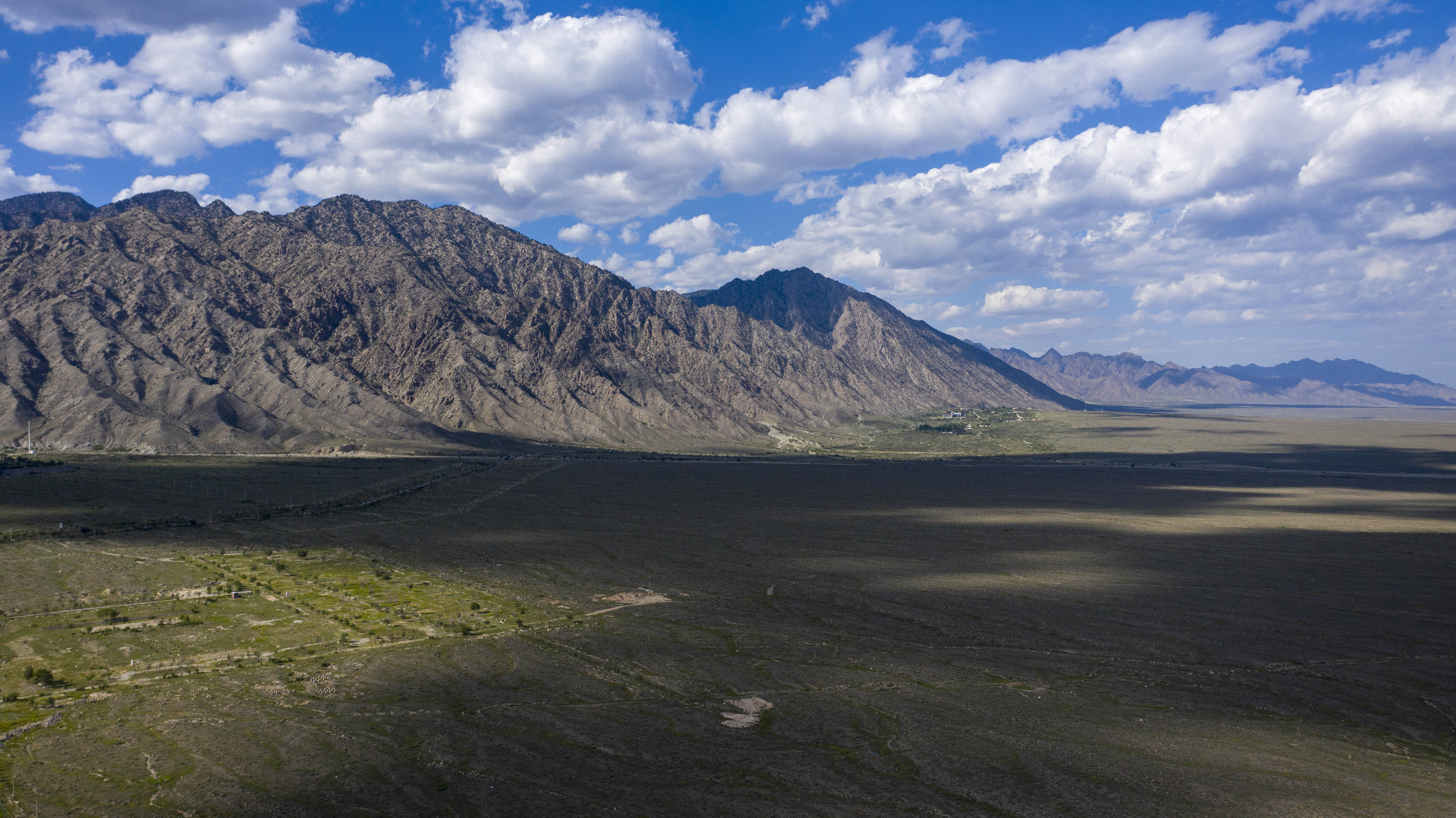 Paisaje de la montaña Helan en Yinchuan, Ningxia