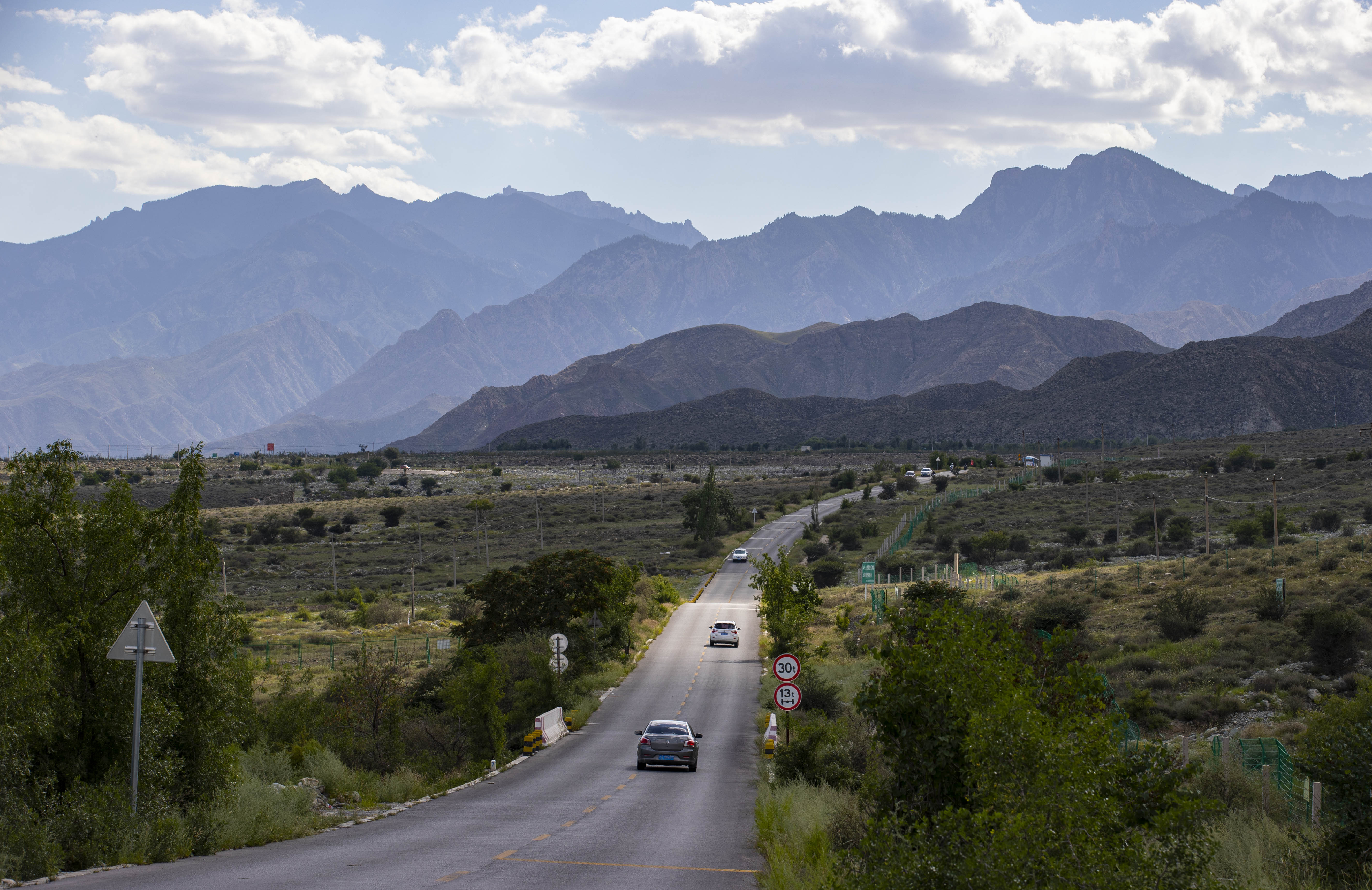 Paisaje de la montaña Helan en Yinchuan, Ningxia